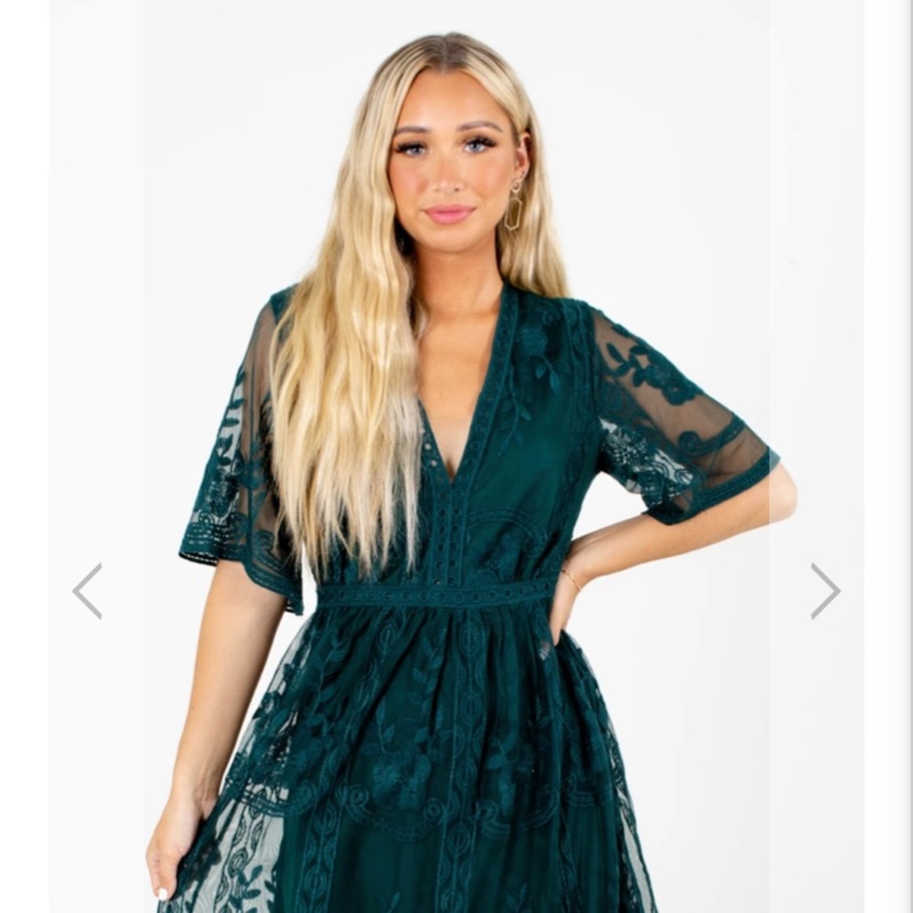 Bell Ella Boutique Emerald Green Dress NWT